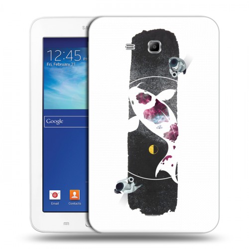 Дизайнерский силиконовый чехол для Samsung Galaxy Tab 3 Lite Восточный космос