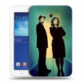 Дизайнерский силиконовый чехол для Samsung Galaxy Tab 3 Lite Секретные материалы