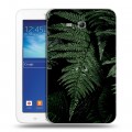 Дизайнерский силиконовый чехол для Samsung Galaxy Tab 3 Lite Нуарные листья