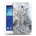 Дизайнерский силиконовый чехол для Samsung Galaxy Tab 3 Lite Мраморные узоры