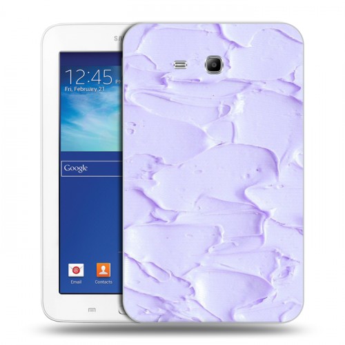 Дизайнерский силиконовый чехол для Samsung Galaxy Tab 3 Lite Мазки краски