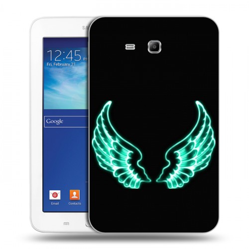 Дизайнерский силиконовый чехол для Samsung Galaxy Tab 3 Lite Неоновые образы
