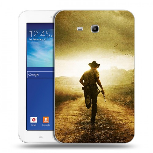 Дизайнерский силиконовый чехол для Samsung Galaxy Tab 3 Lite Ходячие мертвецы