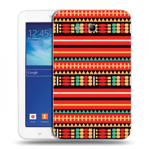 Дизайнерский силиконовый чехол для Samsung Galaxy Tab 3 Lite Этнические мотивы
