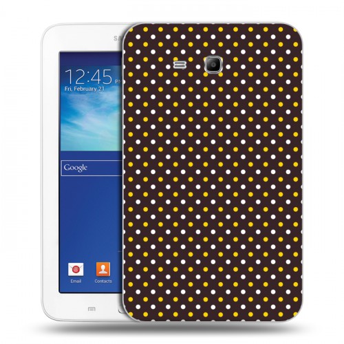 Дизайнерский силиконовый чехол для Samsung Galaxy Tab 3 Lite Пчелиные узоры