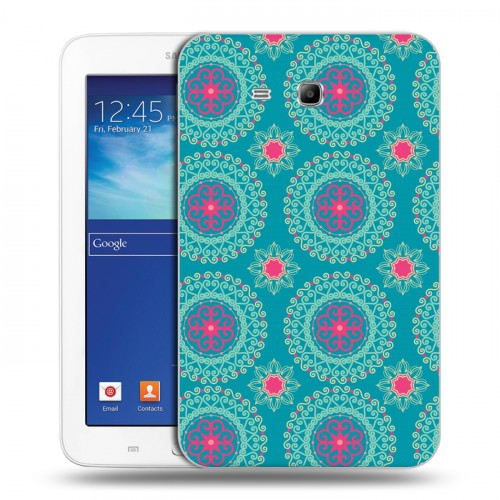 Дизайнерский силиконовый чехол для Samsung Galaxy Tab 3 Lite Богемские шаблоны