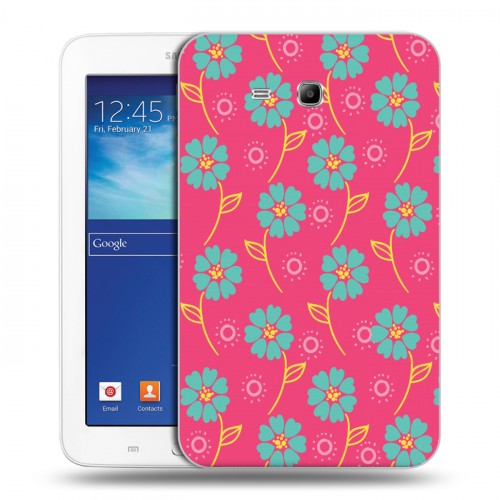 Дизайнерский силиконовый чехол для Samsung Galaxy Tab 3 Lite Богемские шаблоны