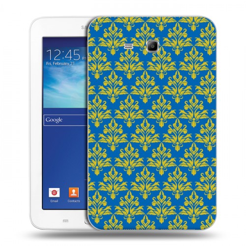 Дизайнерский силиконовый чехол для Samsung Galaxy Tab 3 Lite Дамаск Шаблоны