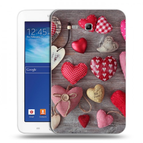 Дизайнерский силиконовый чехол для Samsung Galaxy Tab 3 Lite День Святого Валентина