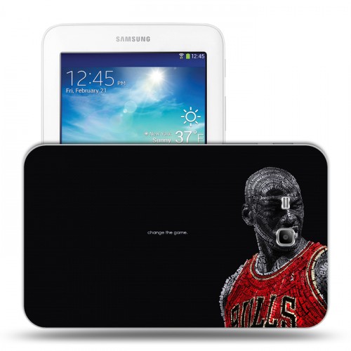 Дизайнерский силиконовый чехол для Samsung Galaxy Tab 3 Lite Майкл Джордан