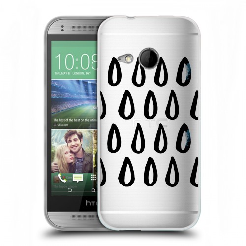 Полупрозрачный дизайнерский пластиковый чехол для HTC One mini 2 Абстракции 2