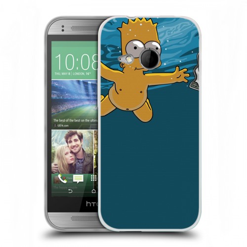 Дизайнерский пластиковый чехол для HTC One mini 2 Симпсоны