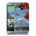 Дизайнерский пластиковый чехол для HTC One mini 2 вулкан