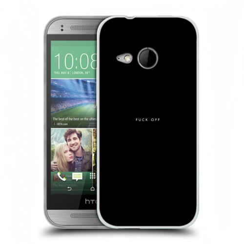 Дизайнерский пластиковый чехол для HTC One mini 2 Черно и кратко