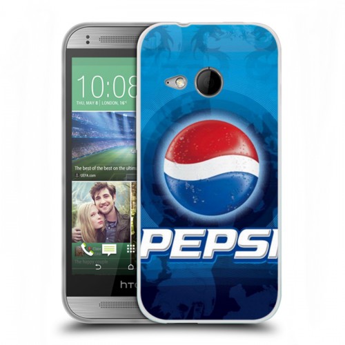 Дизайнерский пластиковый чехол для HTC One mini 2 Pepsi