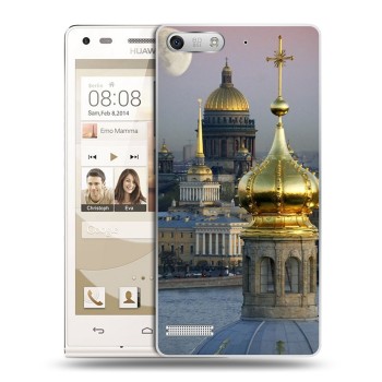 Дизайнерский силиконовый чехол для Huawei Ascend G6 Санкт-Петербург (на заказ)
