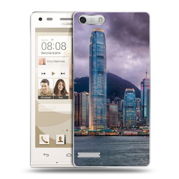 Дизайнерский силиконовый чехол для Huawei Ascend G6 Гонконг (на заказ)