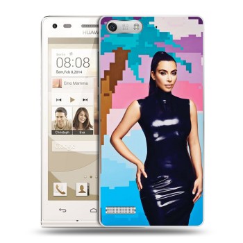 Дизайнерский силиконовый чехол для Huawei Ascend G6 Ким Кардашьян (на заказ)