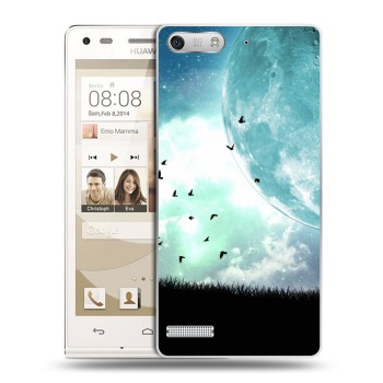 Дизайнерский силиконовый чехол для Huawei Ascend G6 Луна (на заказ)