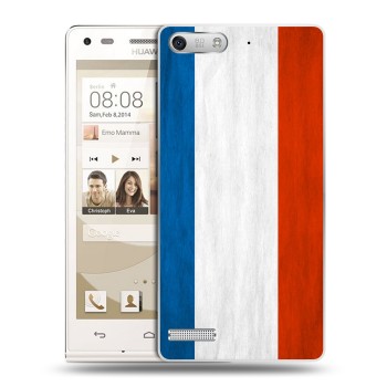 Дизайнерский силиконовый чехол для Huawei Ascend G6 Флаг Франции (на заказ)