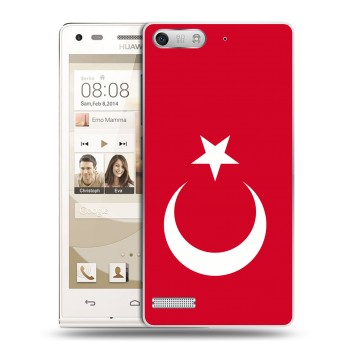 Дизайнерский силиконовый чехол для Huawei Ascend G6 Флаг Турции (на заказ)