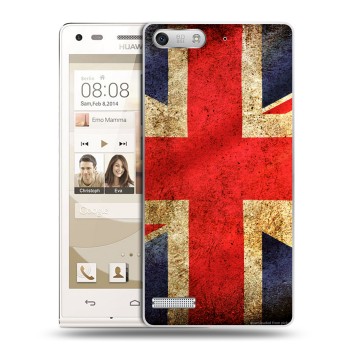Дизайнерский силиконовый чехол для Huawei Ascend G6 Флаг Британии (на заказ)