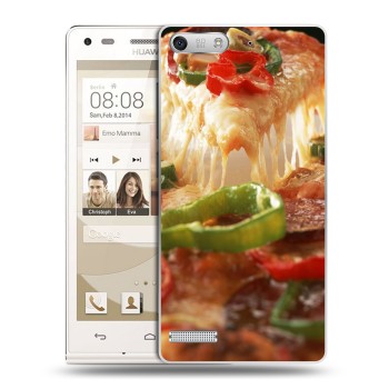 Дизайнерский силиконовый чехол для Huawei Ascend G6 Пицца (на заказ)