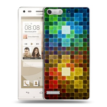 Дизайнерский силиконовый чехол для Huawei Ascend G6 Геометрия радости (на заказ)