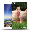 Дизайнерский пластиковый чехол для Huawei MediaPad X1 7.0 Свинки