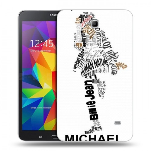 Дизайнерский силиконовый чехол для Samsung GALAXY Tab 4 7.0 Майкл Джексон