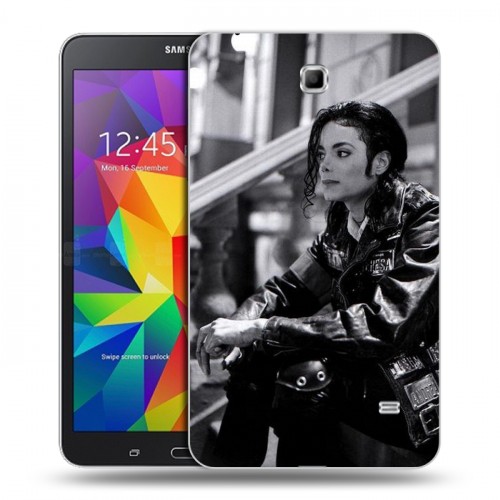 Дизайнерский силиконовый чехол для Samsung GALAXY Tab 4 7.0 Майкл Джексон