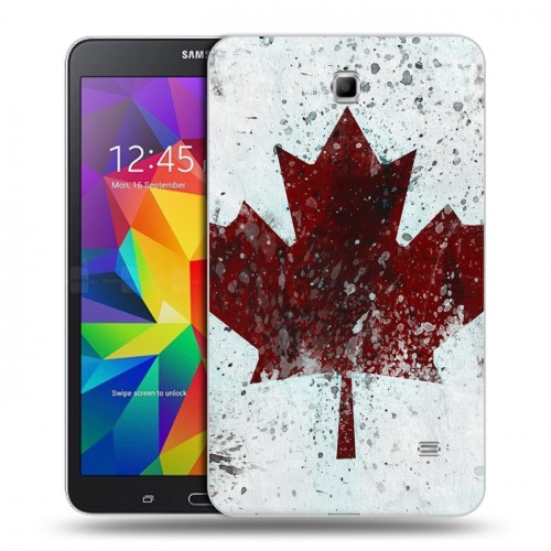 Дизайнерский силиконовый чехол для Samsung GALAXY Tab 4 7.0 флаг Канады