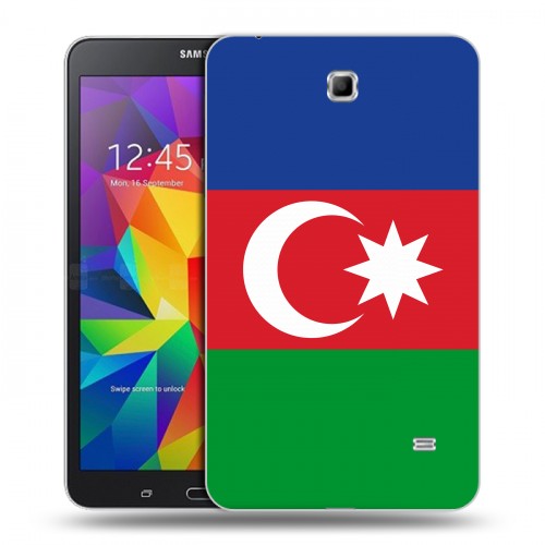 Дизайнерский силиконовый чехол для Samsung GALAXY Tab 4 7.0 Флаг Азербайджана