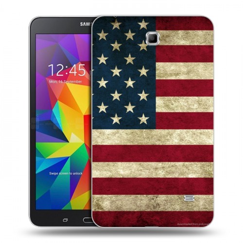 Дизайнерский силиконовый чехол для Samsung GALAXY Tab 4 7.0 Флаг США