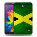 Дизайнерский силиконовый чехол для Samsung GALAXY Tab 4 7.0 Флаг Ямайки