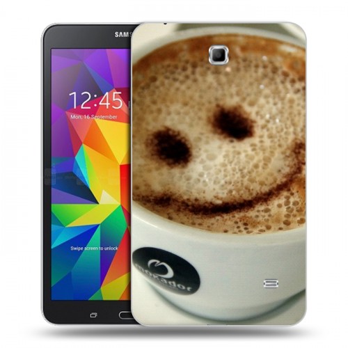 Дизайнерский силиконовый чехол для Samsung GALAXY Tab 4 7.0 Кофе напиток