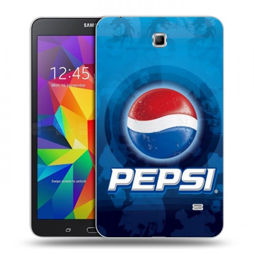 Дизайнерский силиконовый чехол для Samsung GALAXY Tab 4 7.0 Pepsi
