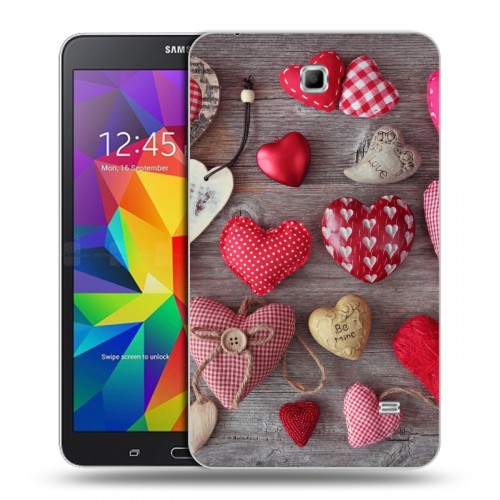 Дизайнерский силиконовый чехол для Samsung GALAXY Tab 4 7.0 День Святого Валентина