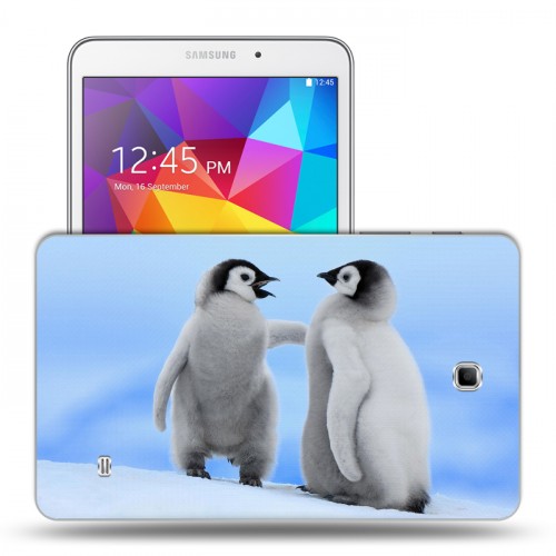 Дизайнерский силиконовый чехол для Samsung GALAXY Tab 4 8.0 Пингвины