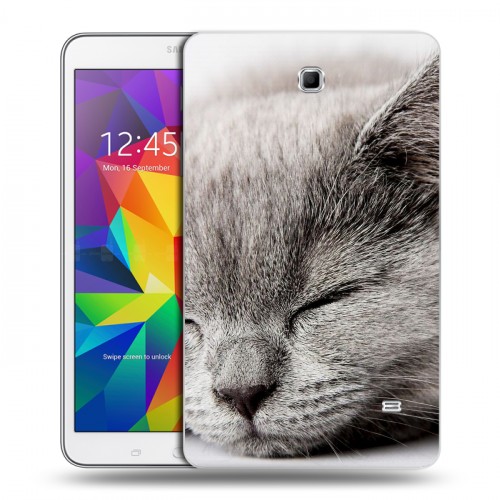 Дизайнерский силиконовый чехол для Samsung GALAXY Tab 4 8.0 Коты