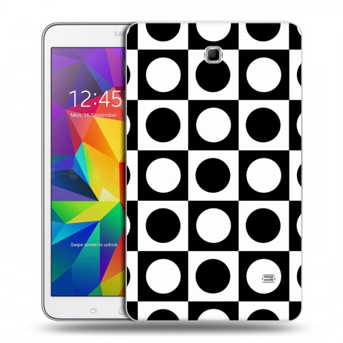 Дизайнерский силиконовый чехол для Samsung GALAXY Tab 4 8.0 Черно-белые фантазии