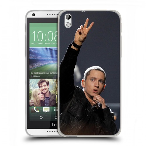 Дизайнерский пластиковый чехол для HTC Desire 816 Eminem