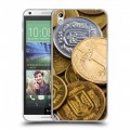 Дизайнерский пластиковый чехол для HTC Desire 816 Текстуры денег
