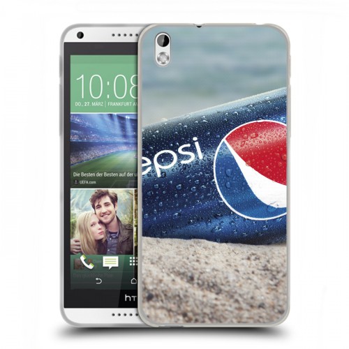 Дизайнерский пластиковый чехол для HTC Desire 816 Pepsi
