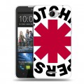 Дизайнерский пластиковый чехол для HTC Desire 516 Red Hot Chili Peppers