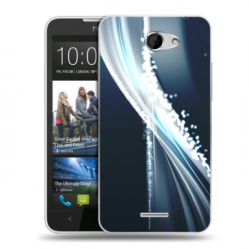 Дизайнерский пластиковый чехол для HTC Desire 516 Абстракции Сияние