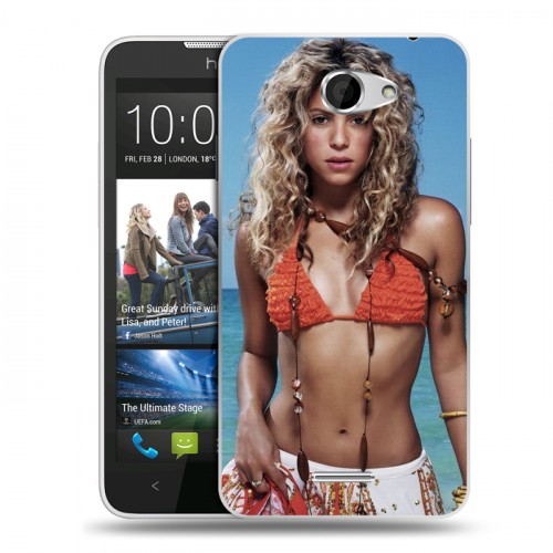 Дизайнерский пластиковый чехол для HTC Desire 516 Shakira