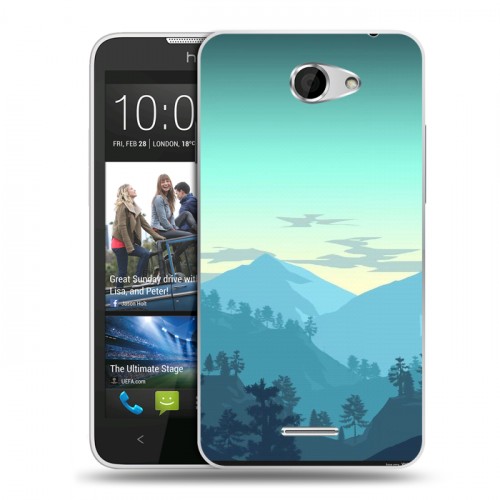 Дизайнерский пластиковый чехол для HTC Desire 516 Романтика путешествий