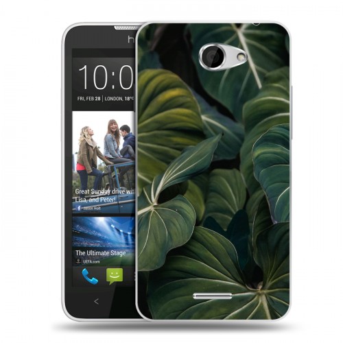 Дизайнерский пластиковый чехол для HTC Desire 516 Нуарные листья