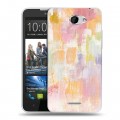 Дизайнерский пластиковый чехол для HTC Desire 516 Мазки краски